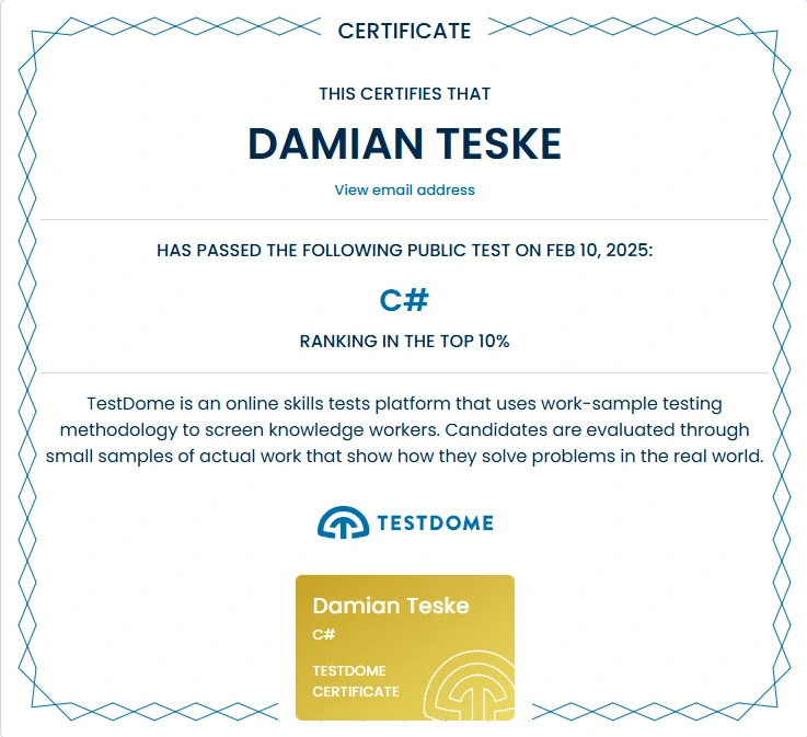 TestDome C#