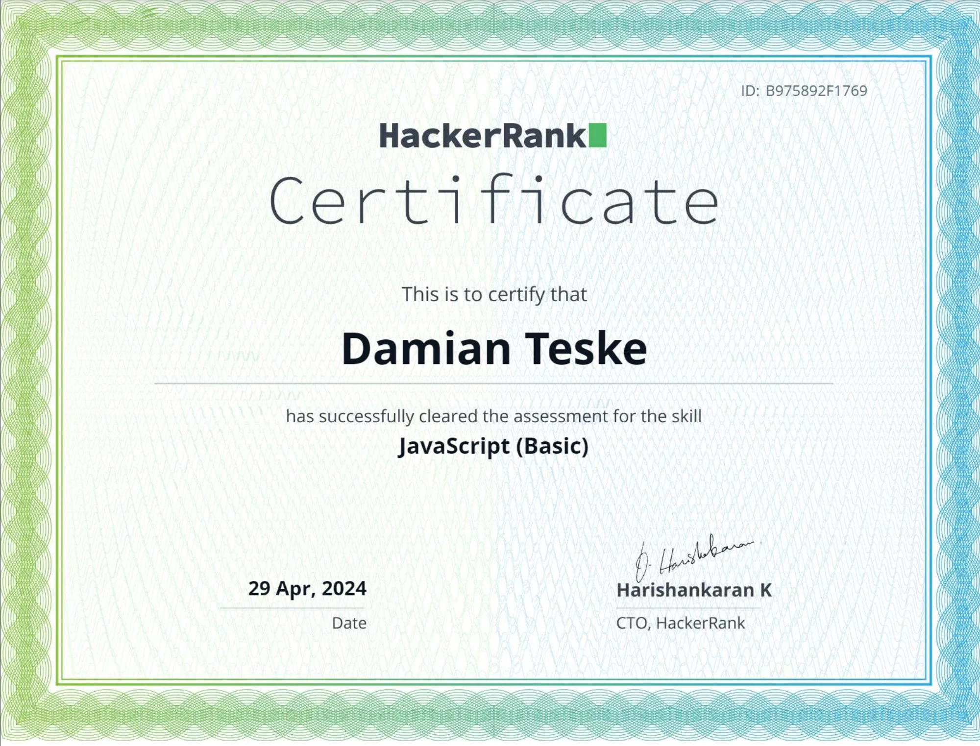 HackerRank JavaScript